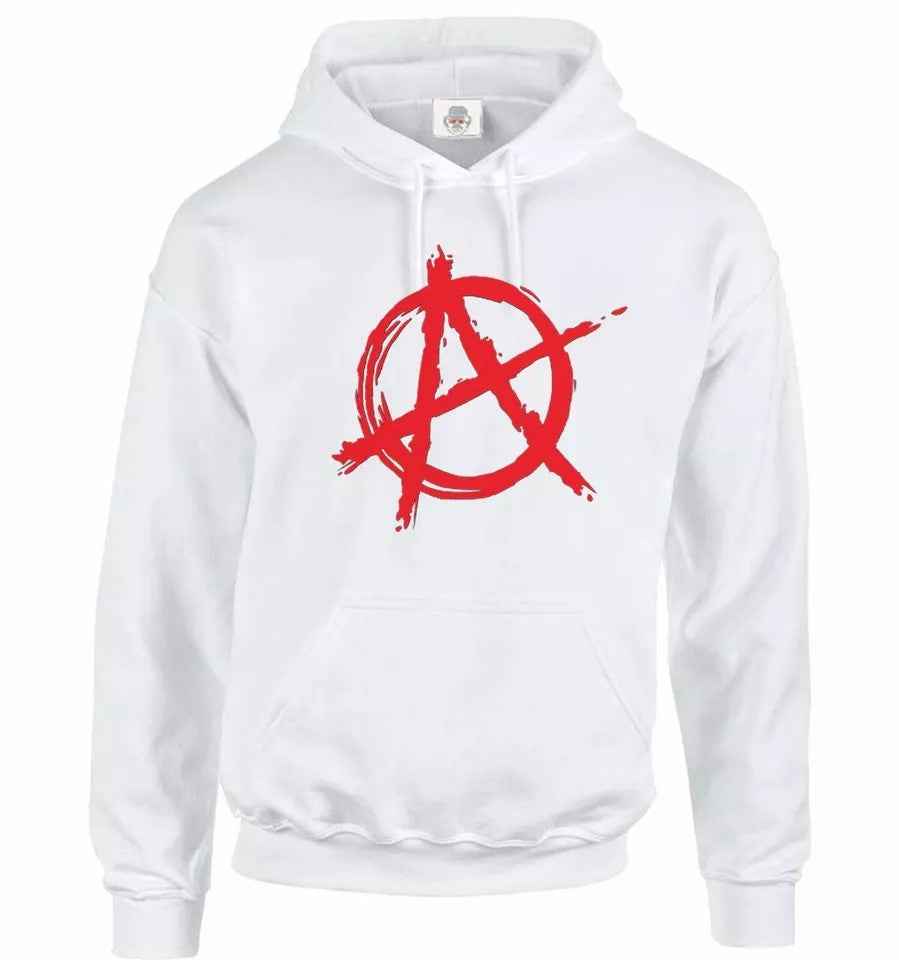 Anarchy Symbol Hoody - Funny Punk Rock Evil Anarchist Sweatshirt Anarchy Symbol Hoody - Funny Punk Rock Evil Anarchist Sweatshirt