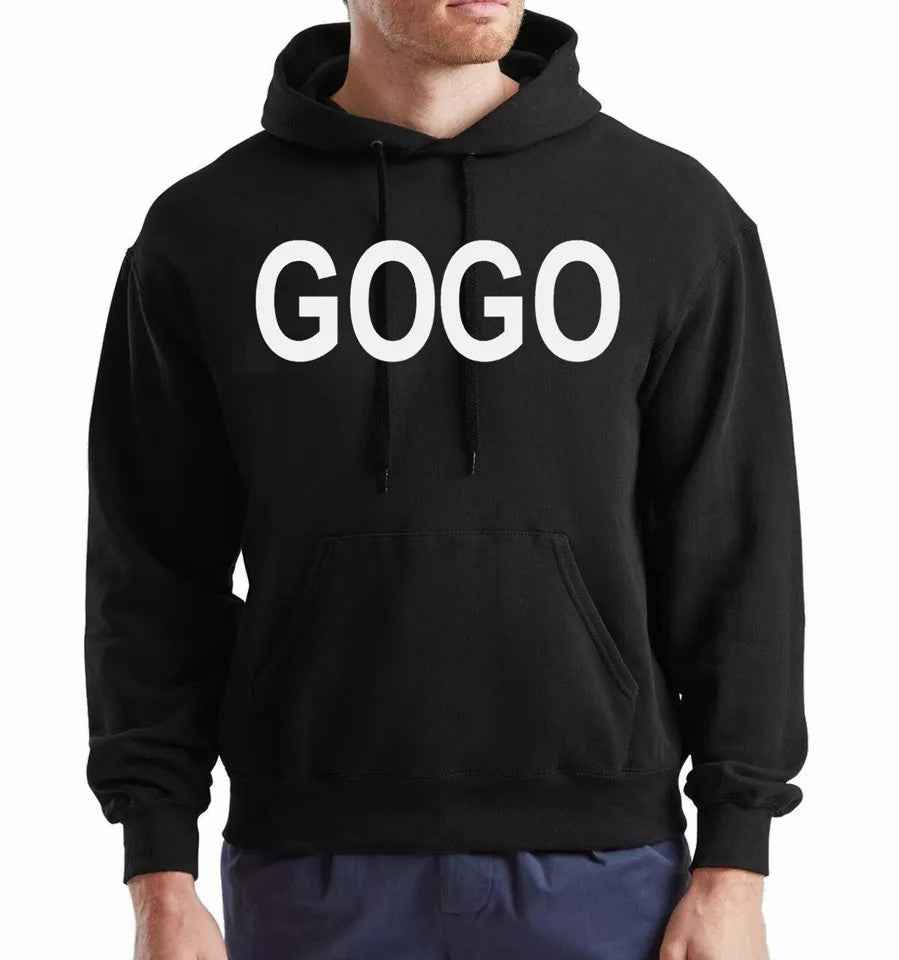 GoGo Hoody Sweatshirt 80's Pop Hits Hoodie Unisex Design GoGo Hoody Sweatshirt 80's Pop Hits Hoodie Unisex Design