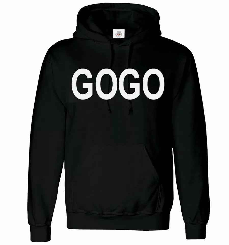 GoGo Hoody Sweatshirt 80's Pop Hits Hoodie Unisex Design GoGo Hoody Sweatshirt 80's Pop Hits Hoodie Unisex Design