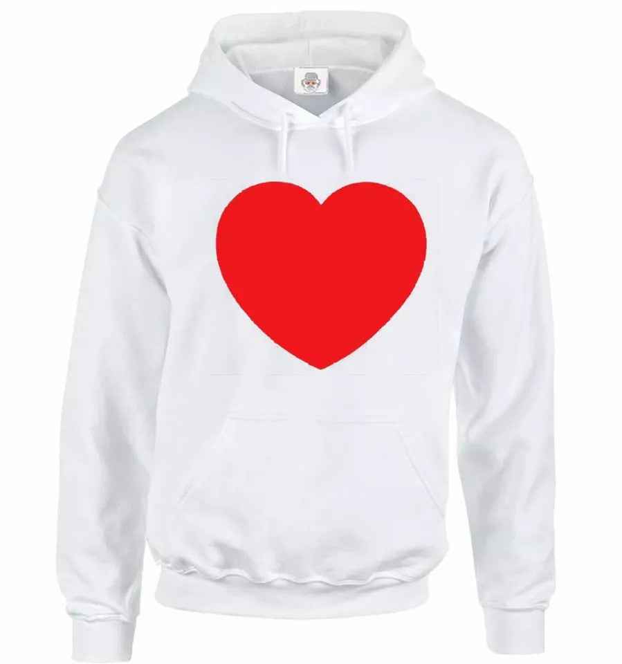 Valentine's Day Hoodie Big Red Heart Hoody Sweatshirt for Men Love Gift Valentine's Day Hoodie Big Red Heart Hoody Sweatshirt for Men Love Gift