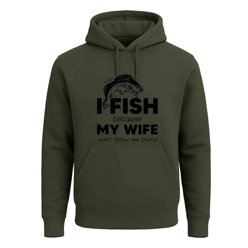 I FISH BECAUSE | Hoody For Men's