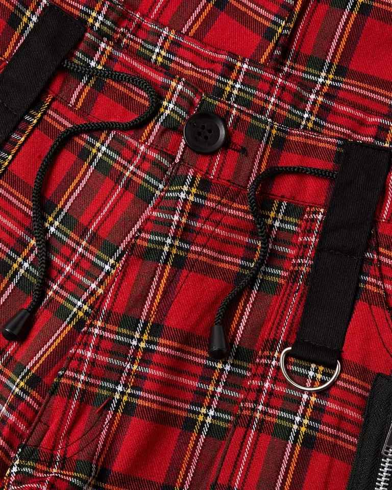Punk Rock Tartan Pants for Men - Darkwear Zip Bondage Camden Trousers Punk Rock Tartan Pants for Men - Darkwear Zip Bondage Camden Trousers