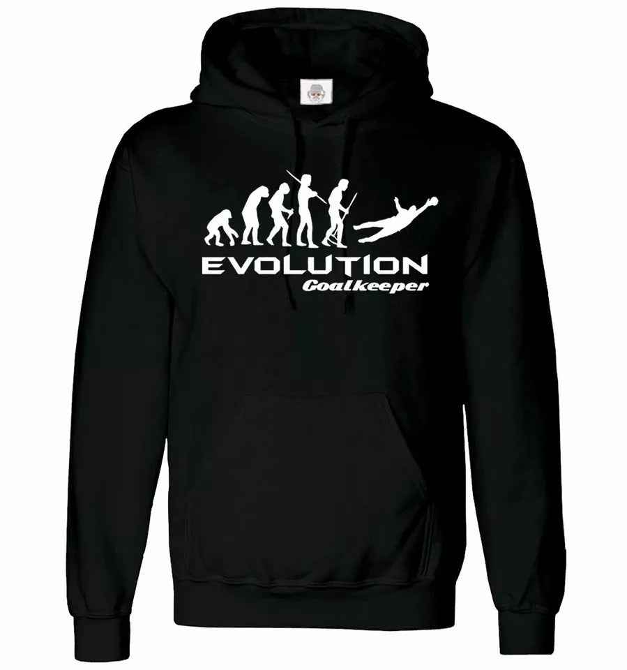 Evolution of Goalkeeper Hoodie Sweatshirt - Funny Mens Football Goals Hoodie Evolution of Goalkeeper Hoodie Sweatshirt - Funny Mens Football Goals Hoodie