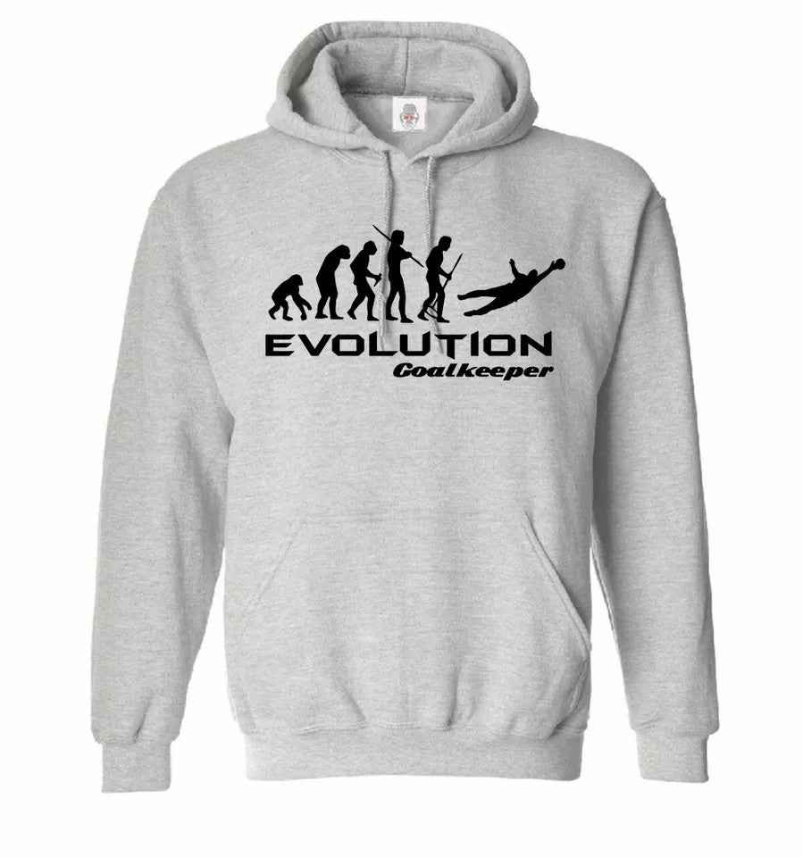 Evolution of Goalkeeper Hoodie Sweatshirt - Funny Mens Football Goals Hoodie Evolution of Goalkeeper Hoodie Sweatshirt - Funny Mens Football Goals Hoodie