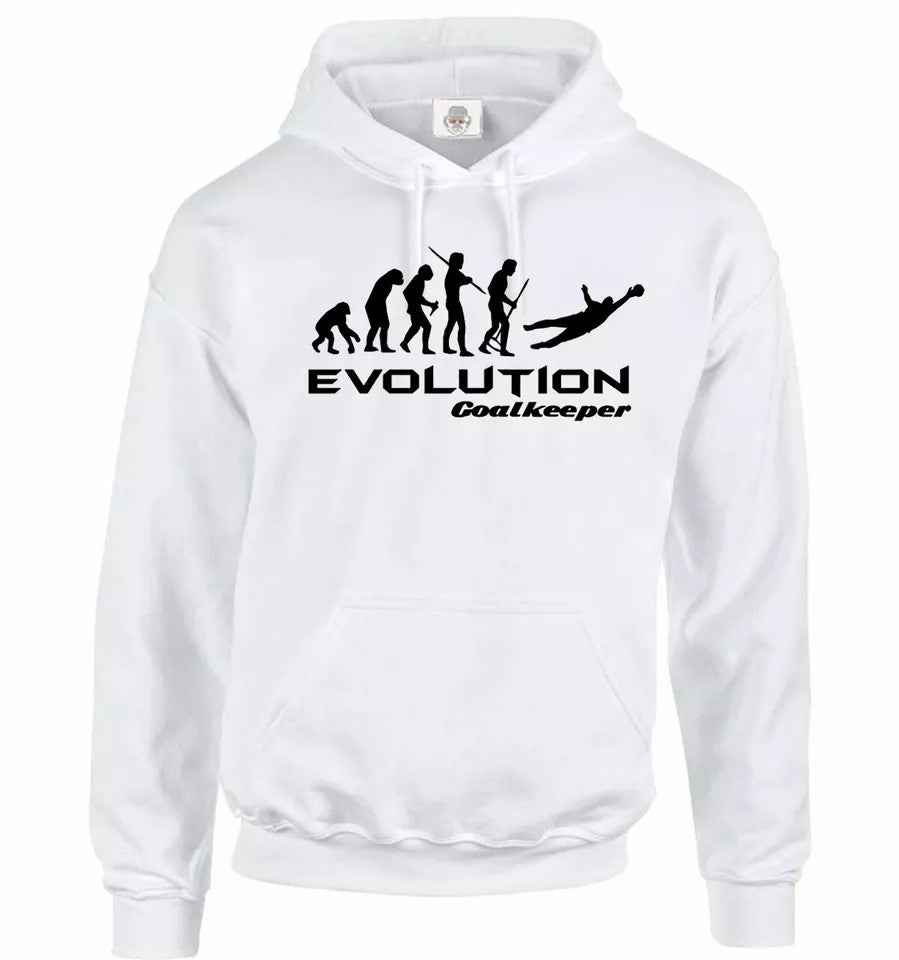 Evolution of Goalkeeper Hoodie Sweatshirt - Funny Mens Football Goals Hoodie Evolution of Goalkeeper Hoodie Sweatshirt - Funny Mens Football Goals Hoodie