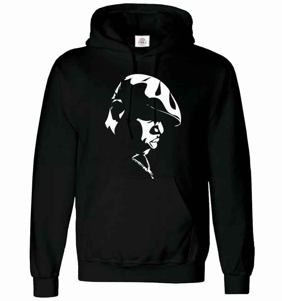 Biggie Smalls Hoodie Sweatshirt Notorious Tribute Singer Face Logo Biggie Smalls Hoodie Sweatshirt Notorious Tribute Singer Face Logo
