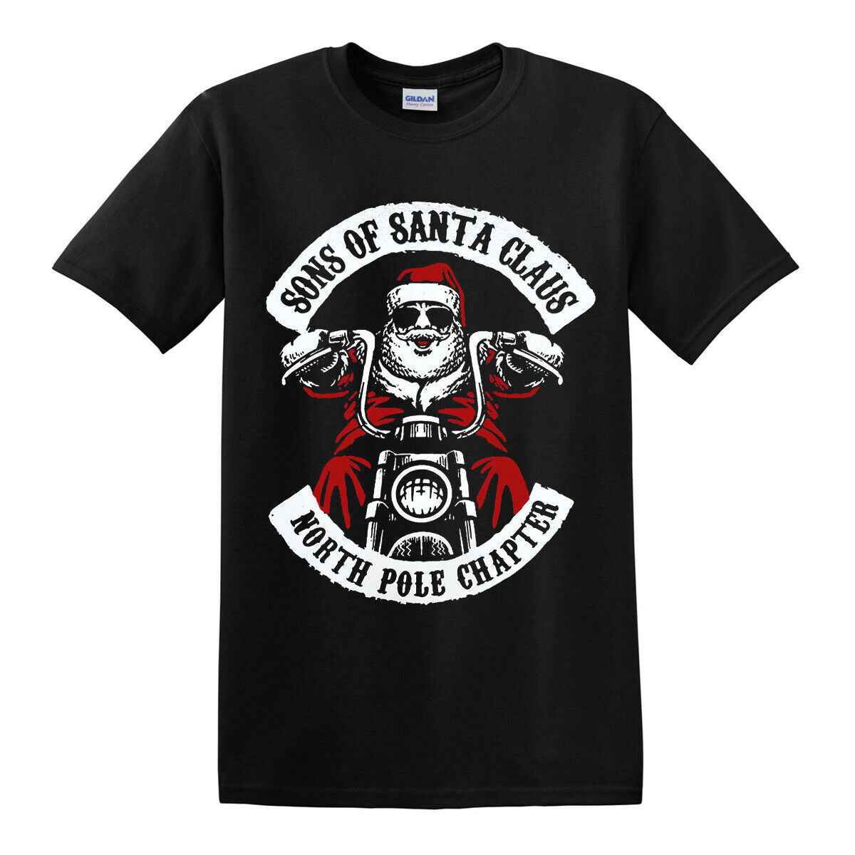 SONS OF SANTA CLAUS Plus Size Santa Claus T-Shirt - Black SONS OF SANTA CLAUS Plus Size Santa Claus T-Shirt - Black