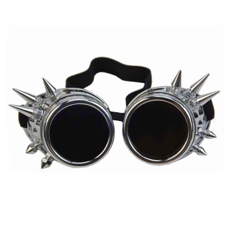 DARKWEAR WELDING GOGGLES WITH SPIKES - SILVER | Stylish Cyber Protection DARKWEAR WELDING GOGGLES WITH SPIKES - SILVER | Stylish Cyber Protection