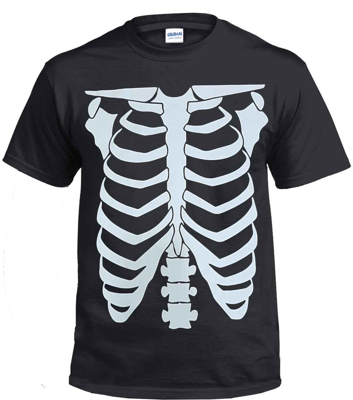 WHITE SKELETON T-SHIRT - BLACK T-SHIRT WHITE SKELETON T-SHIRT - BLACK T-SHIRT