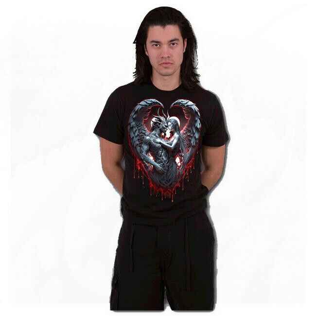 SOLEMN VOW Plus Size Front Print T-Shirt Black SOLEMN VOW Plus Size Front Print T-Shirt Black