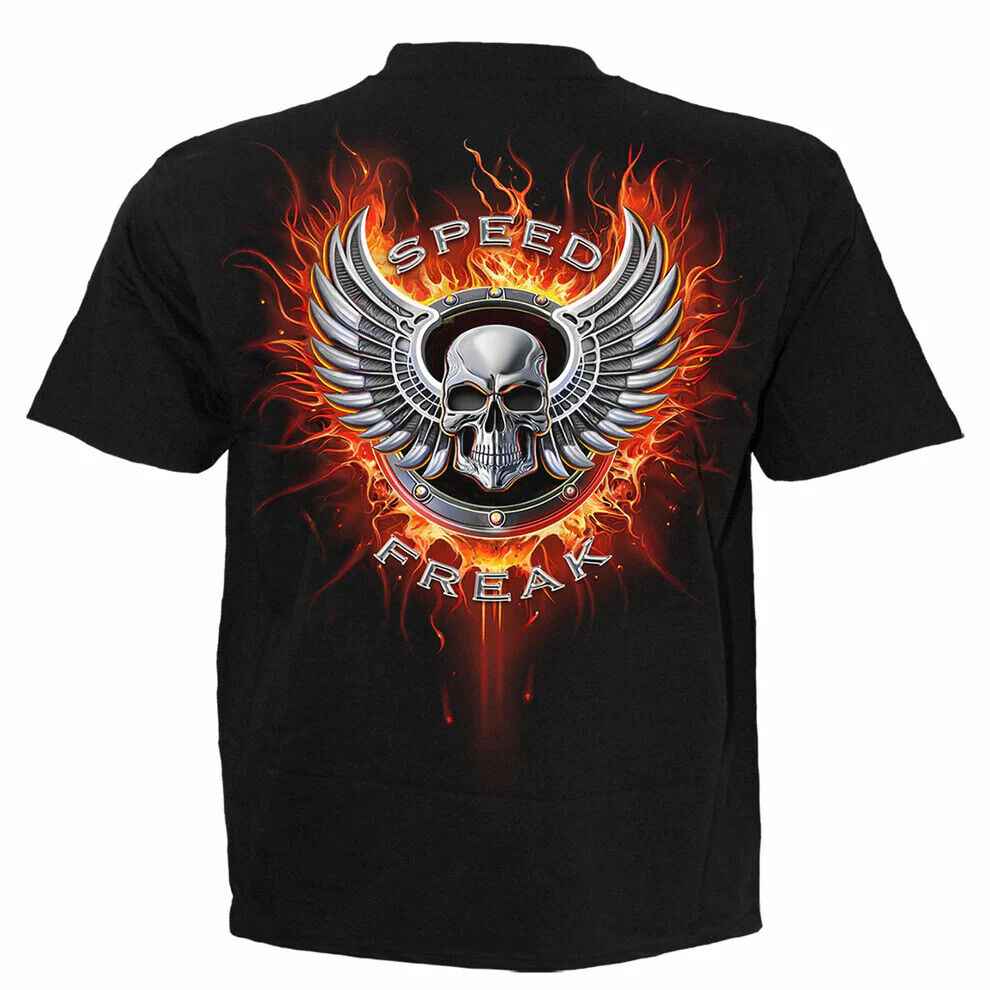 SPEED FREAK T-SHIRT for Men and Women - Black Graphic Tee SPEED FREAK T-SHIRT for Men and Women - Black Graphic Tee