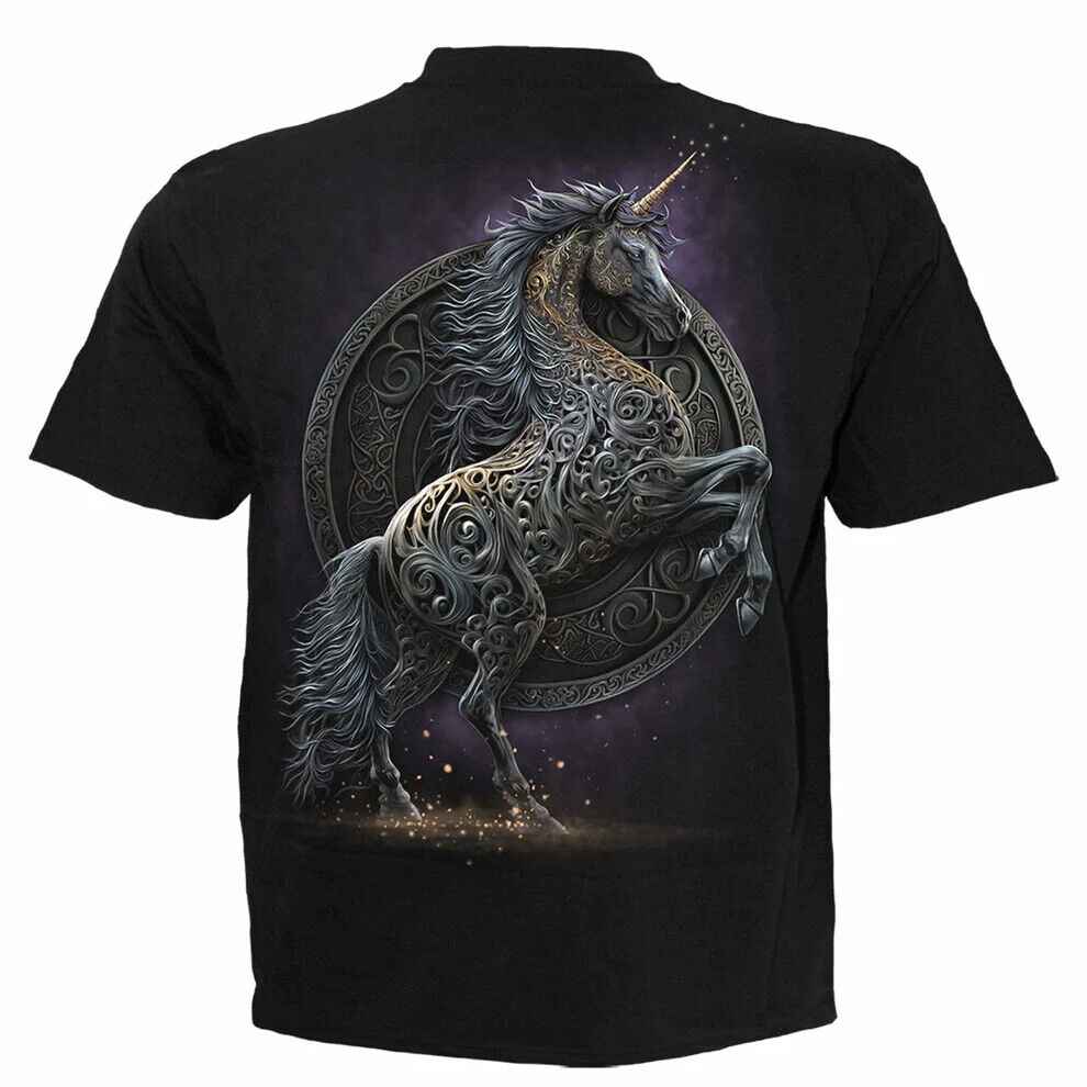 CELTIC UNICORN T-SHIRT BLACK - Unique Design for Unicorn Lovers CELTIC UNICORN T-SHIRT BLACK - Unique Design for Unicorn Lovers