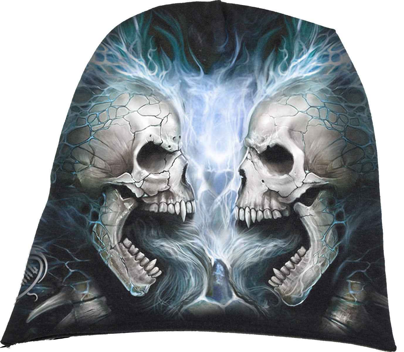 FLAMING SPINE BLACK BEANIES - Cotton Beanies for Trendy Style FLAMING SPINE BLACK BEANIES - Cotton Beanies for Trendy Style