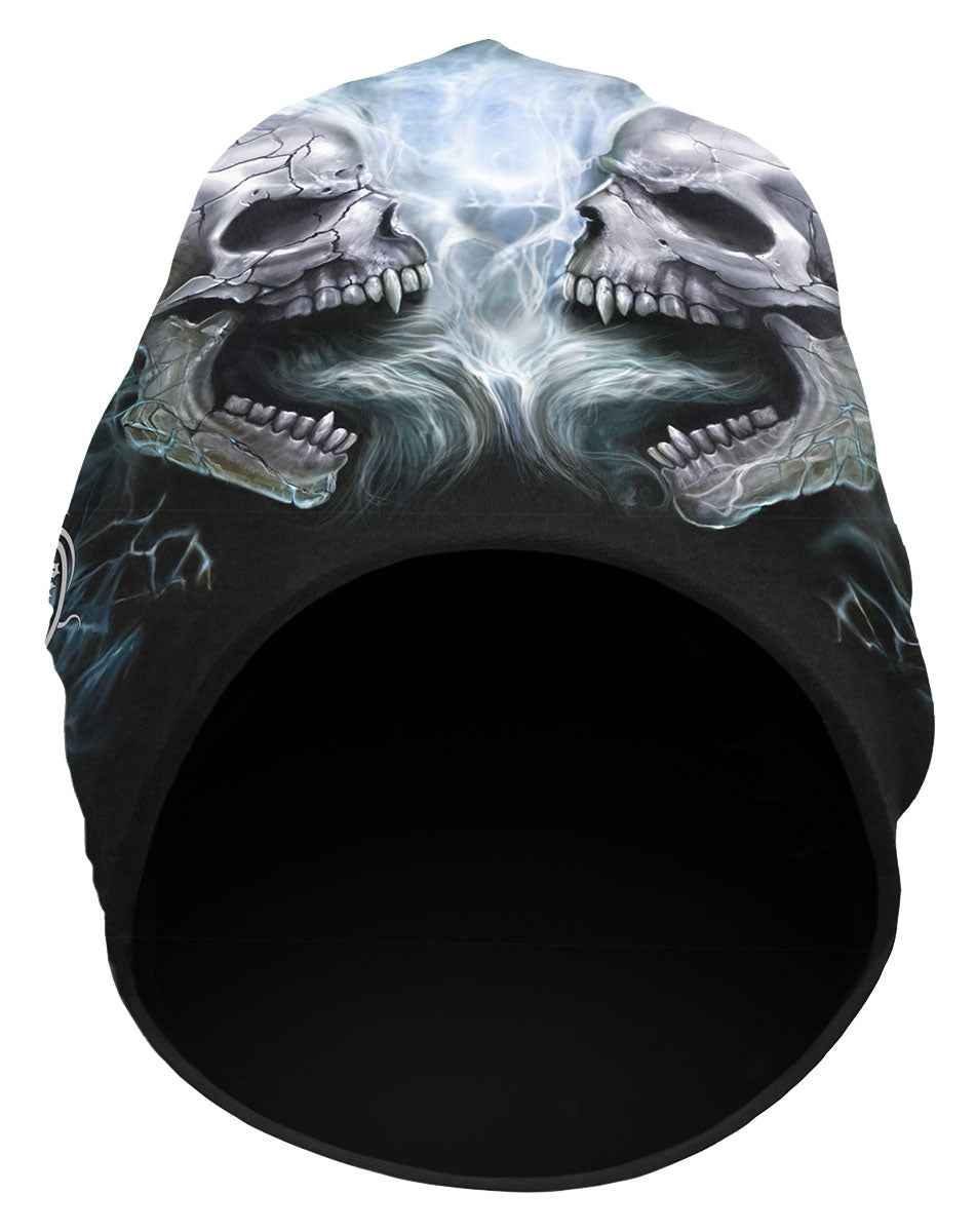 FLAMING SPINE BLACK BEANIES - Cotton Beanies for Trendy Style FLAMING SPINE BLACK BEANIES - Cotton Beanies for Trendy Style