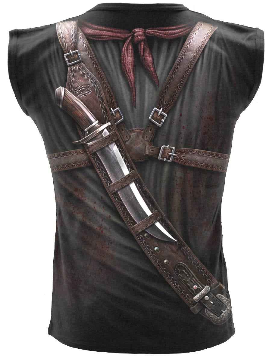 Holster Wrap Sleeveless T-Shirt - All Over Design Holster Wrap Sleeveless T-Shirt - All Over Design
