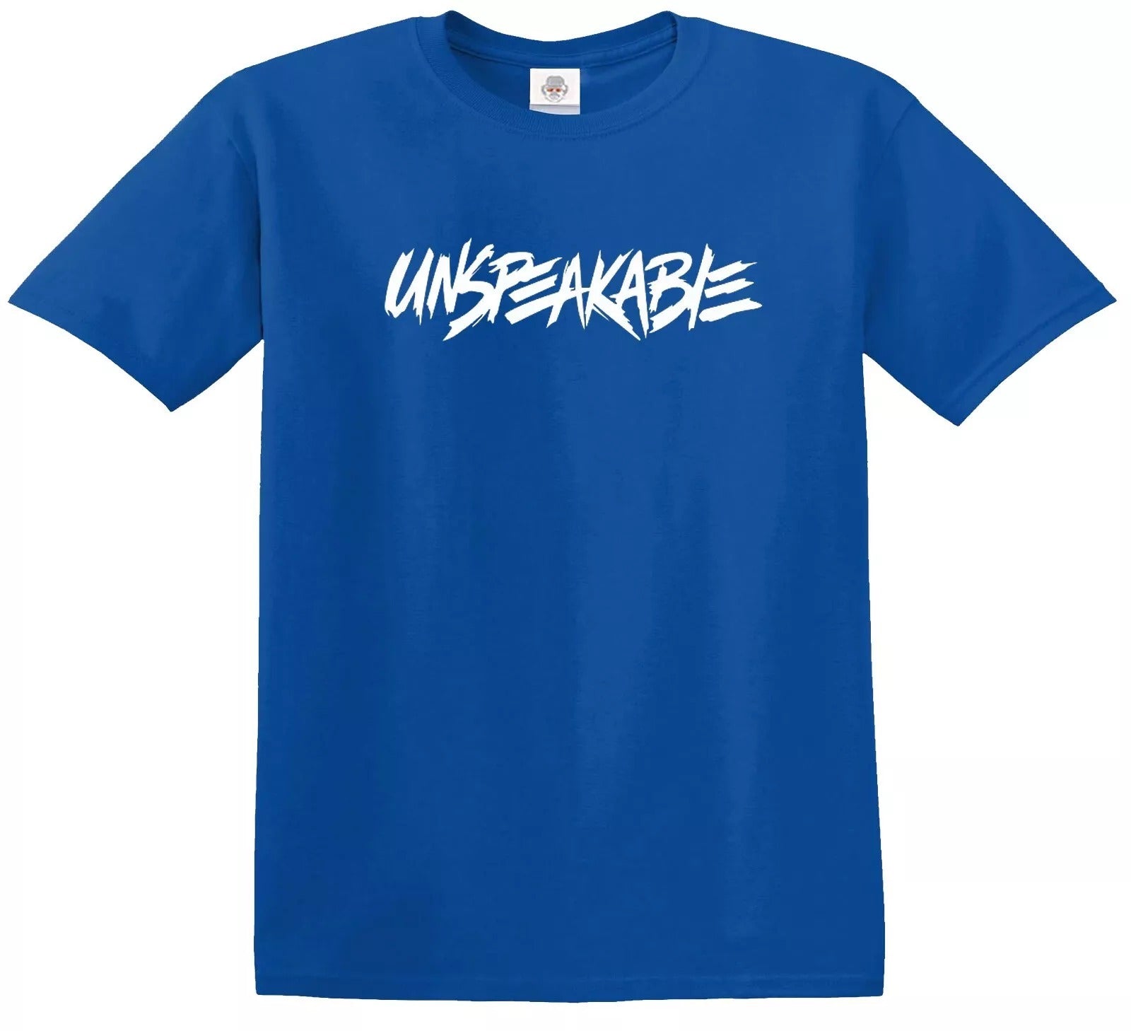 New Unspeakable T-Shirt Funny Kids ROYAL BLUE T-SHIRT WHITE PRINT New Unspeakable T-Shirt Funny Kids