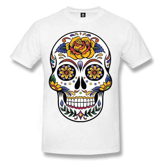 SKULL TATTOO WHITE SUBLIMATION T-SHIRT - Skull Tattoo T-Shirt SKULL TATTOO WHITE SUBLIMATION T-SHIRT - Skull Tattoo T-Shirt