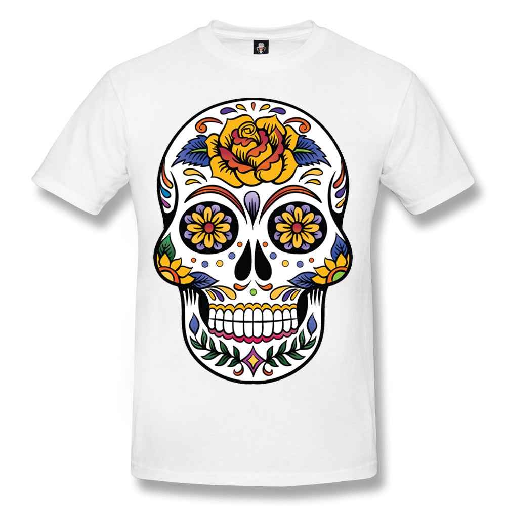 SKULL TATTOO WHITE SUBLIMATION T-SHIRT - Skull Tattoo T-Shirt SKULL TATTOO WHITE SUBLIMATION T-SHIRT - Skull Tattoo T-Shirt