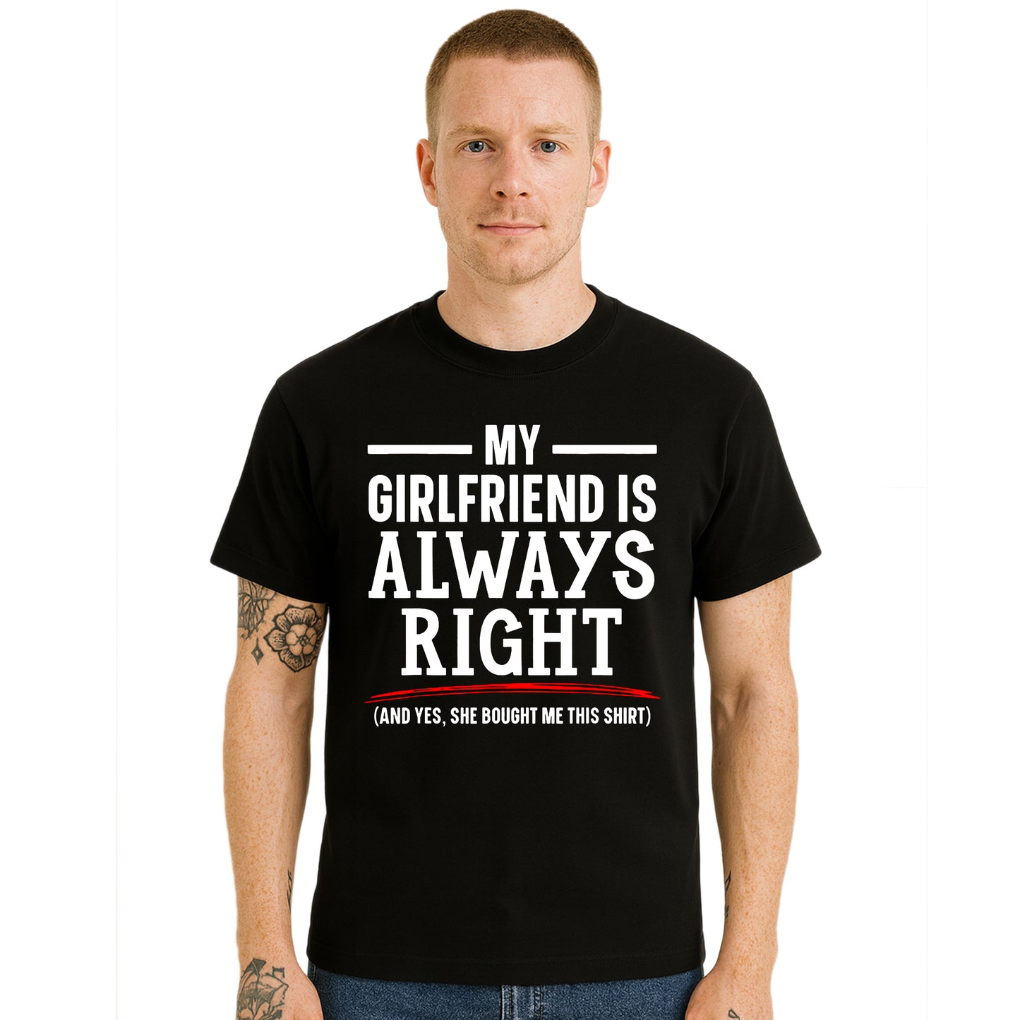 My Girlfriend is Always | T-Shirt For Men's My Girlfriend is Always | T-Shirt For Men's