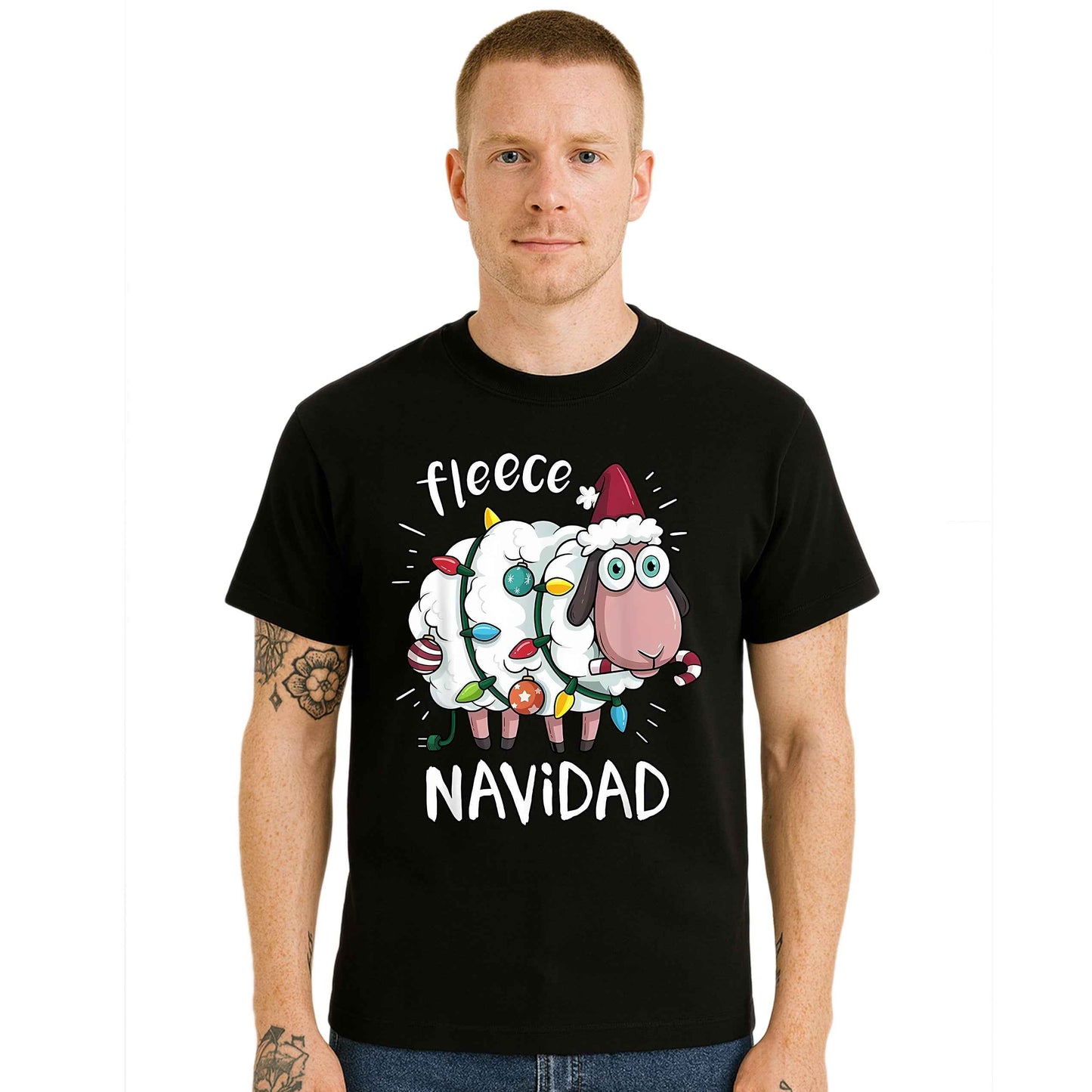Fleece Feliz Navidad |T-Shirt For Men's
