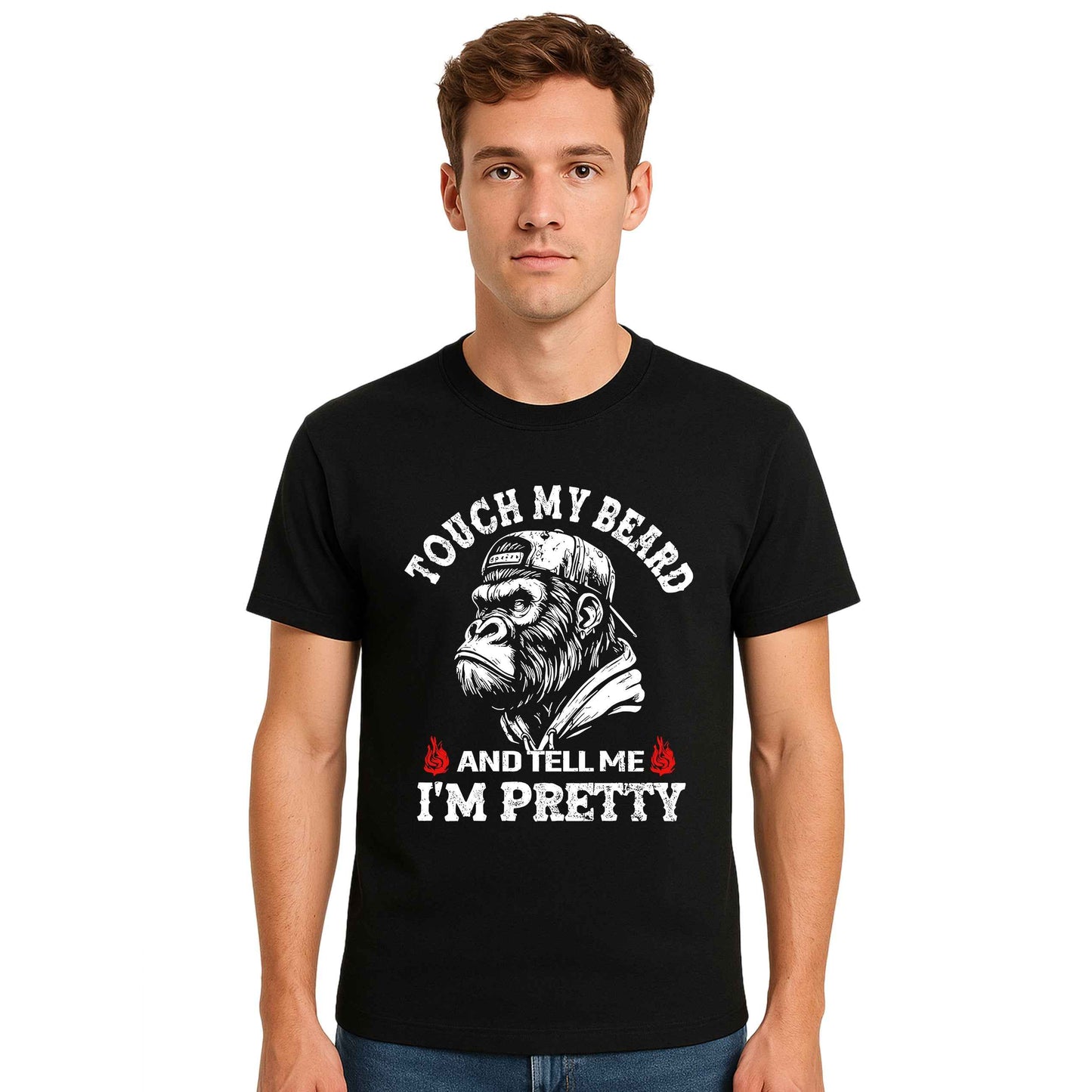 TOUCH MY BEARD AND | T-Shirt For Men's TOUCH MY BEARD AND | T-Shirt For Men's