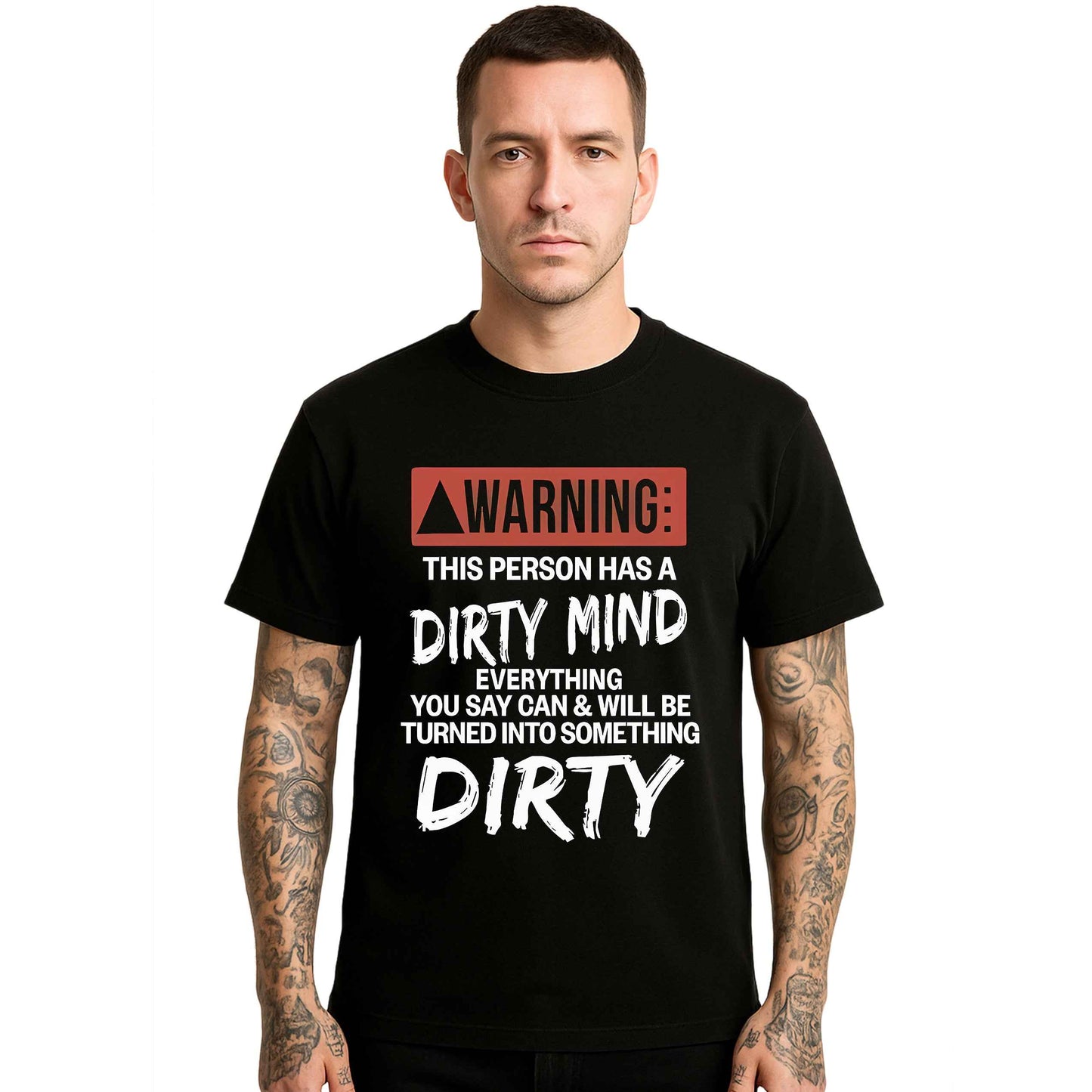Warning This Person |T-Shirt For Men's