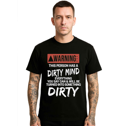 Warning This Person |T-Shirt For Men's