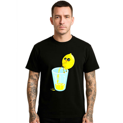 Lemon Pees In Glass | T-Shirt For Men's