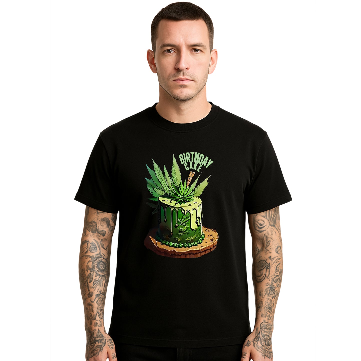 Birthday Cake Cannabis | T-Shirt For Men's Birthday Cake Cannabis | T-Shirt For Men's