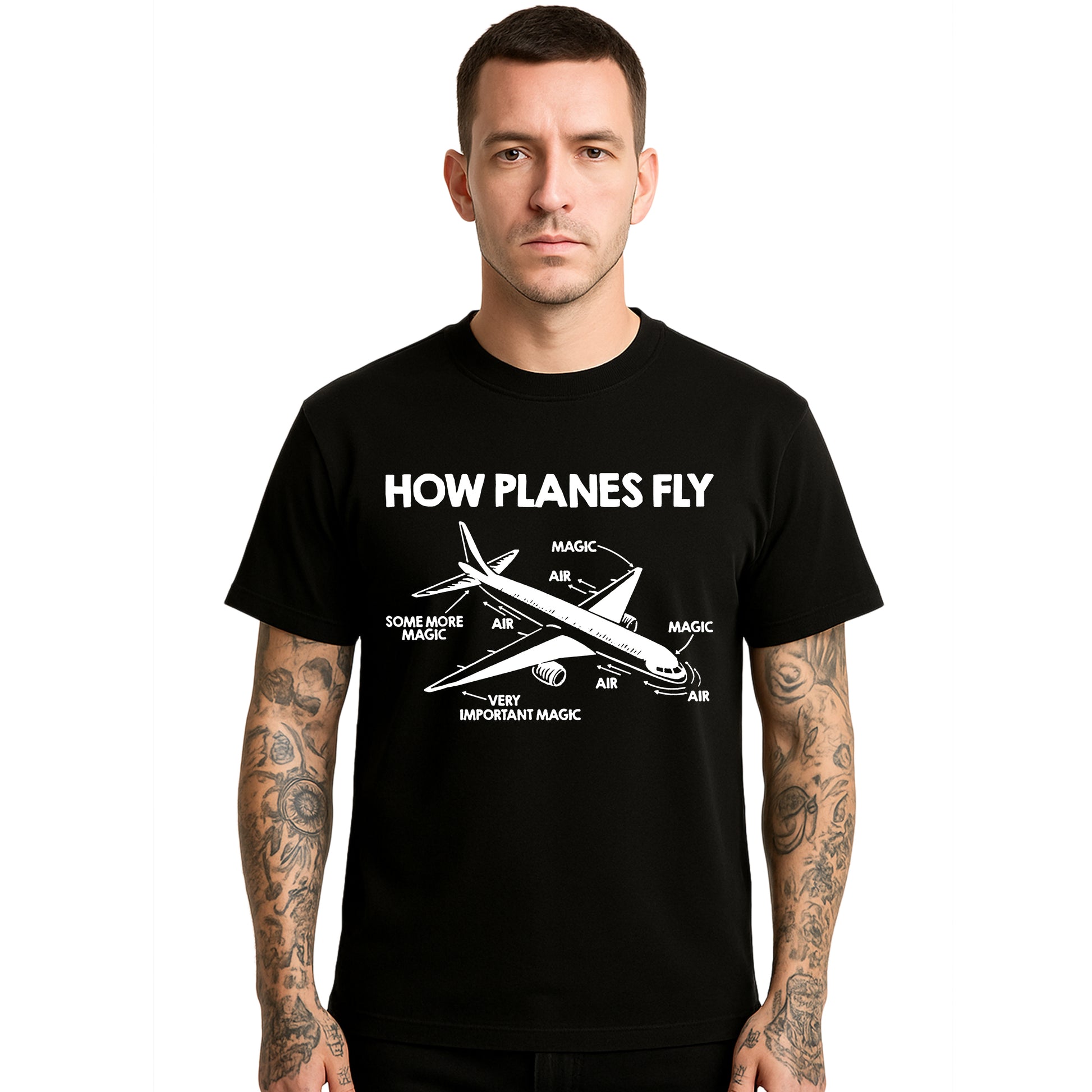 How Planes Fly Aerospace | T-Shirt For Men's How Planes Fly Aerospace | T-Shirt For Men's