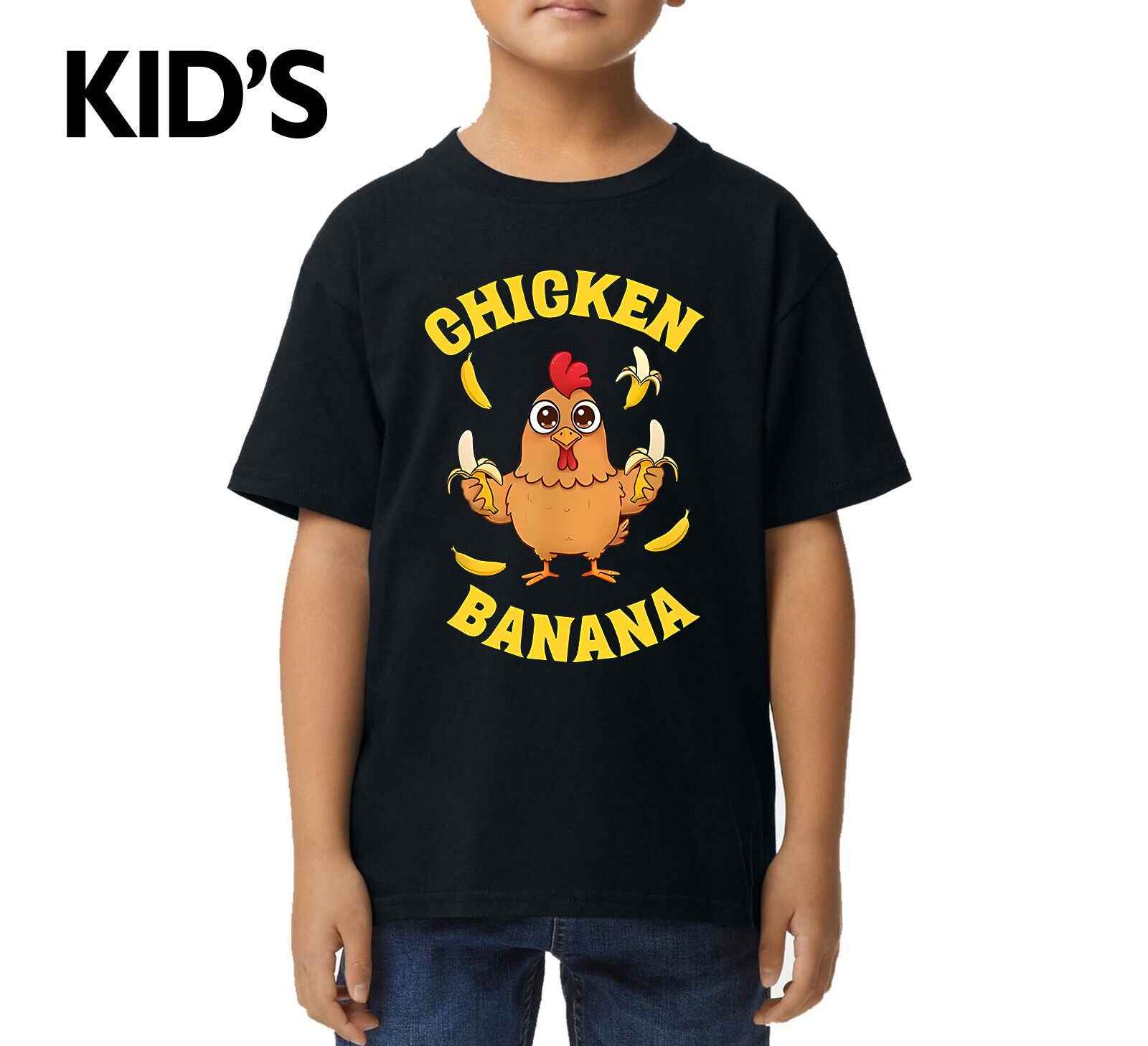 Cartoon Chicken Banana | KID'S T-SHIRT