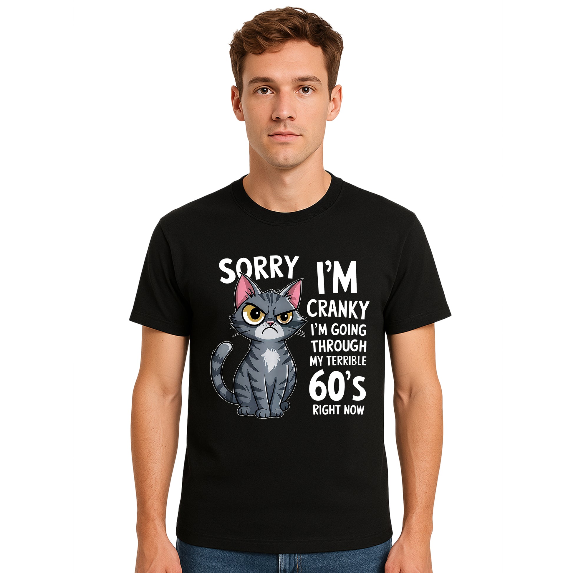 Cat Sorry I'm Cranky | T-Shirt For Men's Cat Sorry I'm Cranky | T-Shirt For Men's