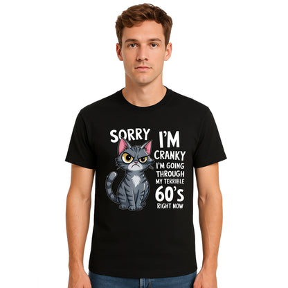 Cat Sorry I'm Cranky | T-Shirt For Men's Cat Sorry I'm Cranky | T-Shirt For Men's