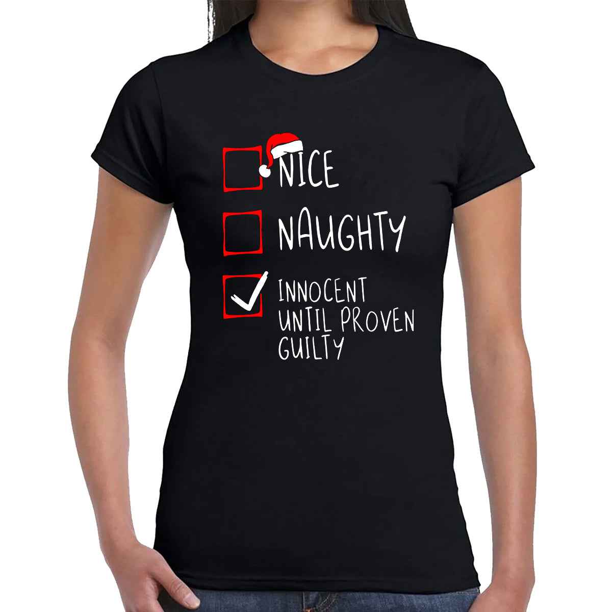 NICE NAUGHTY | LADIES T-SHIRT