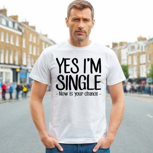 Yes I'm Single | MEN'S T-SHIRT