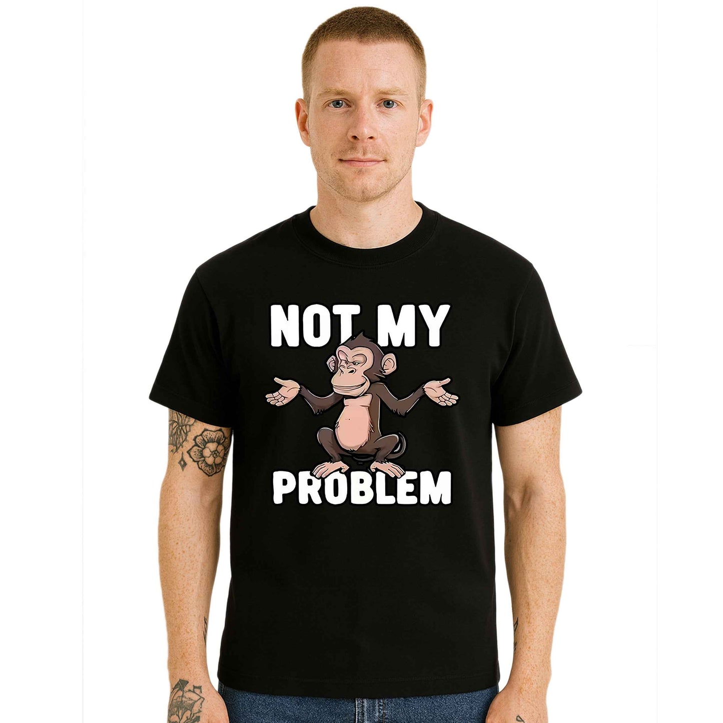Not My Problem Monkey | T-Shirt For Men's
