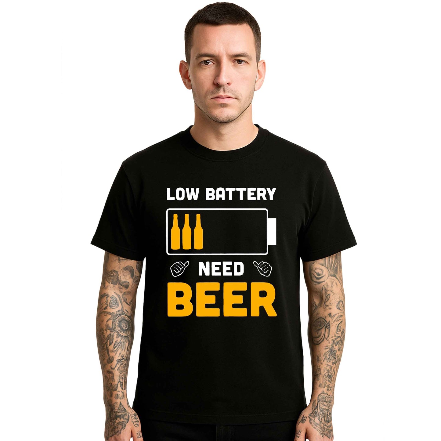 Low Battery Need Beer | T-Shirt For Men's