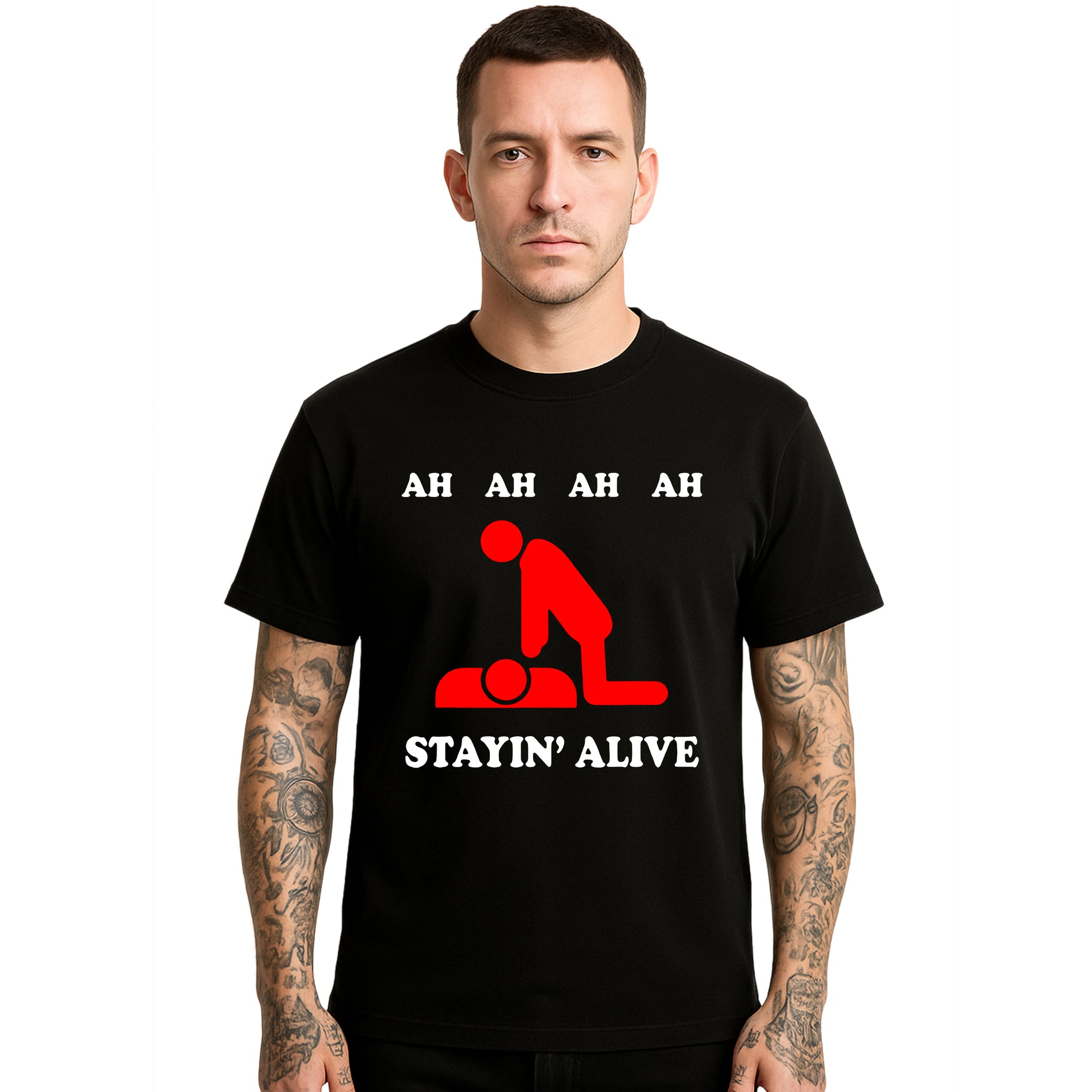 Ah Ah Stayin Alive | T-Shirt For Men's Ah Ah Stayin Alive | T-Shirt For Men's