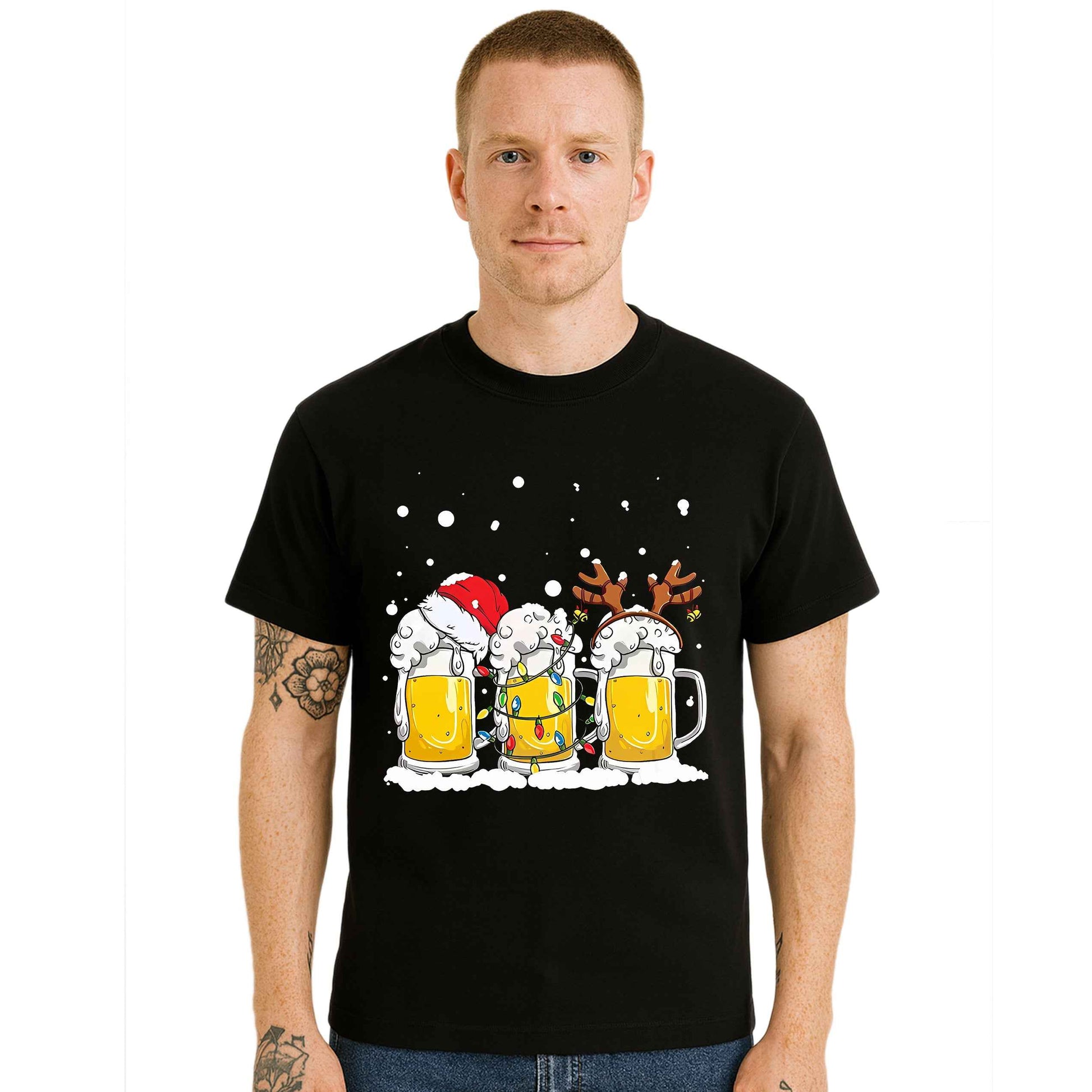 Beer Christmas Mug |T-Shirt For Men's