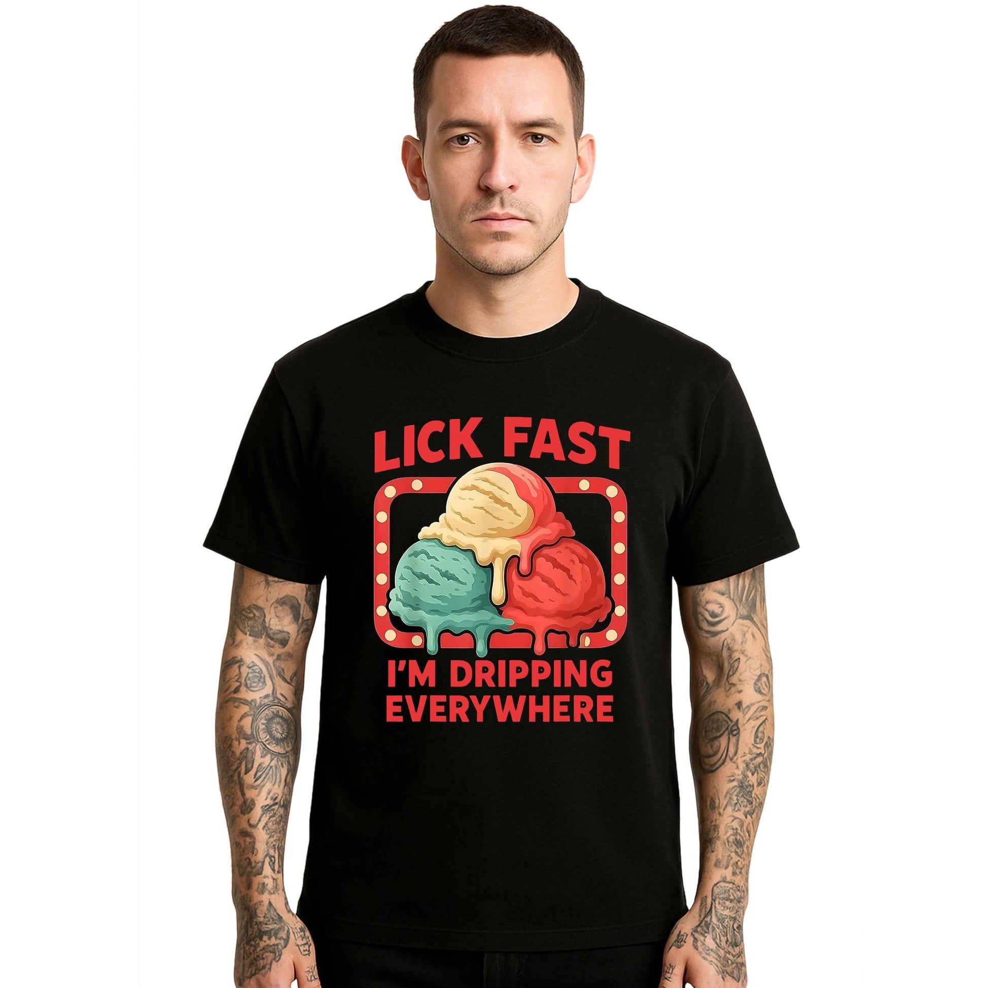 Lick Fast Melting Ice Cream | T-Shirt For Men's Lick Fast Melting Ice Cream | T-Shirt For Men's