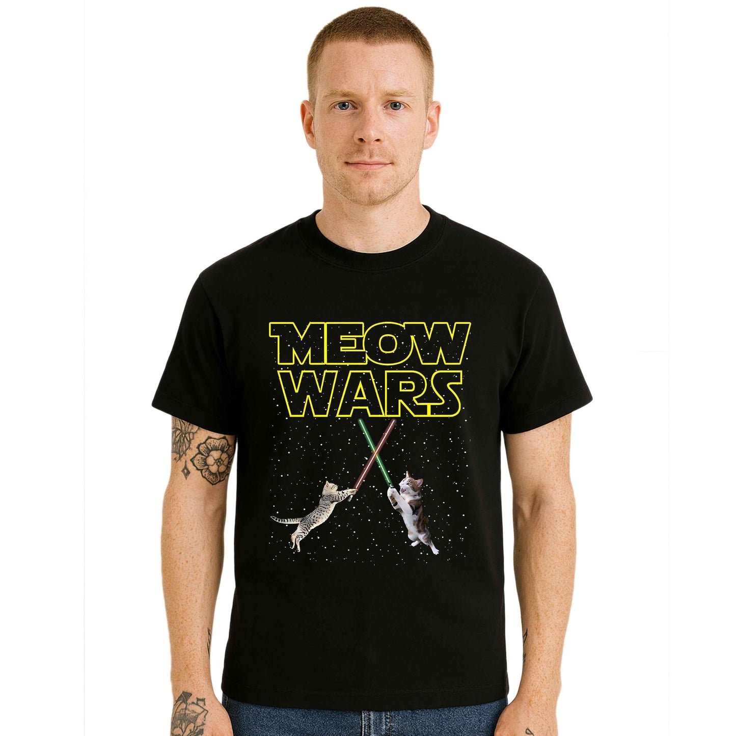 Meow Wars Cat |T-Shirt For Men's