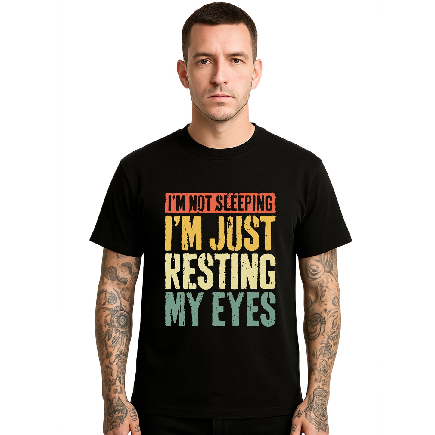 I'm Not Sleeping I'm Just | T-Shirt For Men's