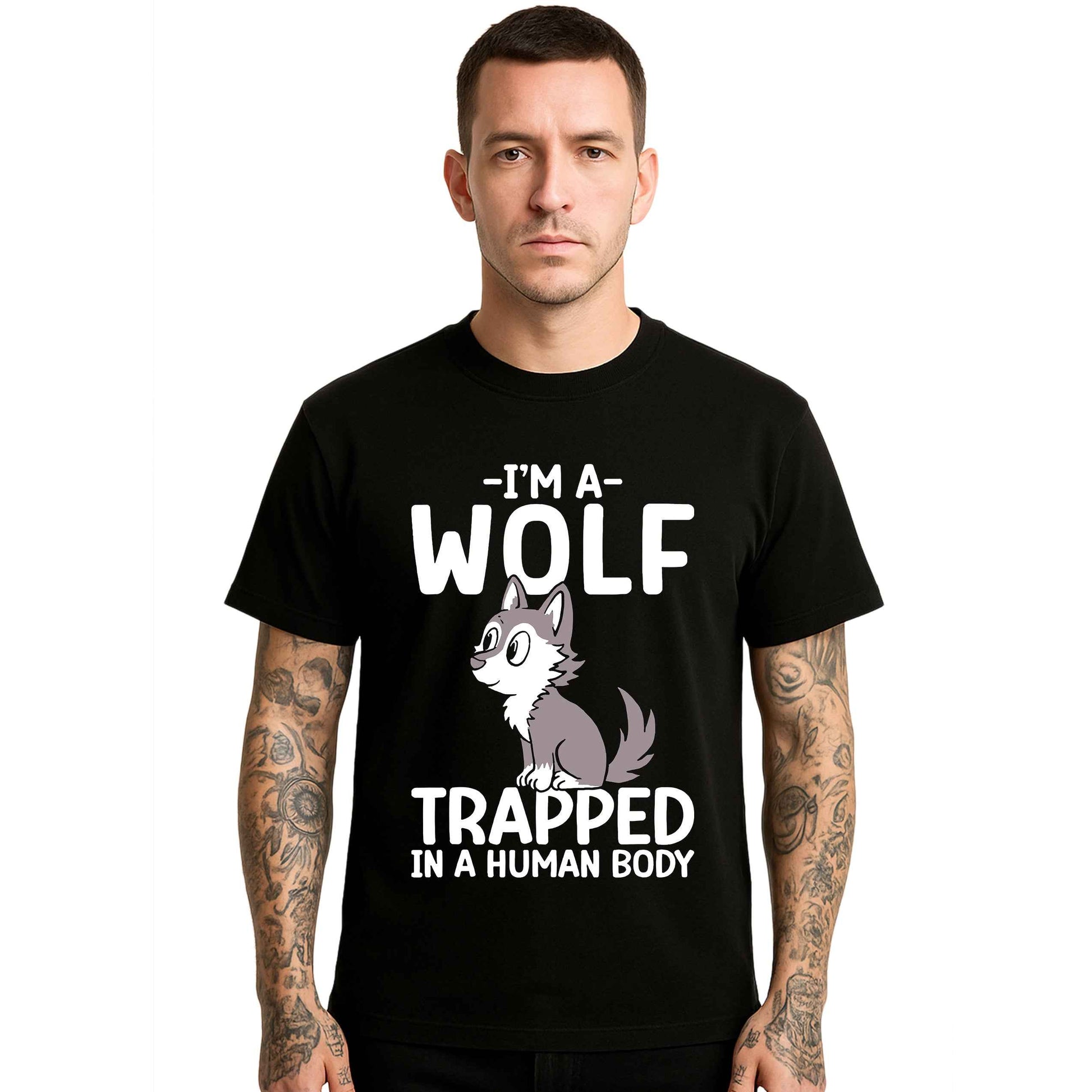 I Am A Wolf Trapped | T-Shirt For Men's