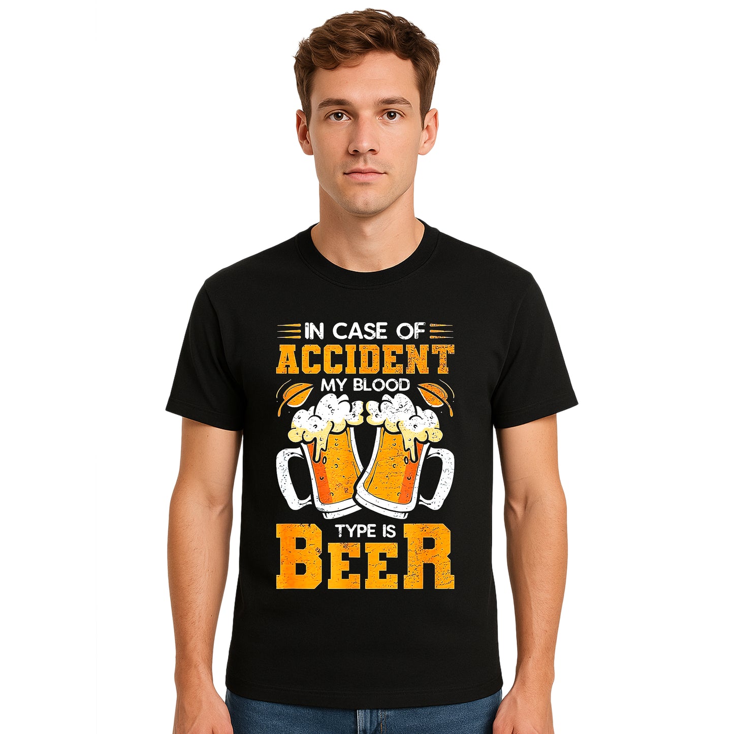 In Case of Accident | T-Shirt For Men's In Case of Accident | T-Shirt For Men's