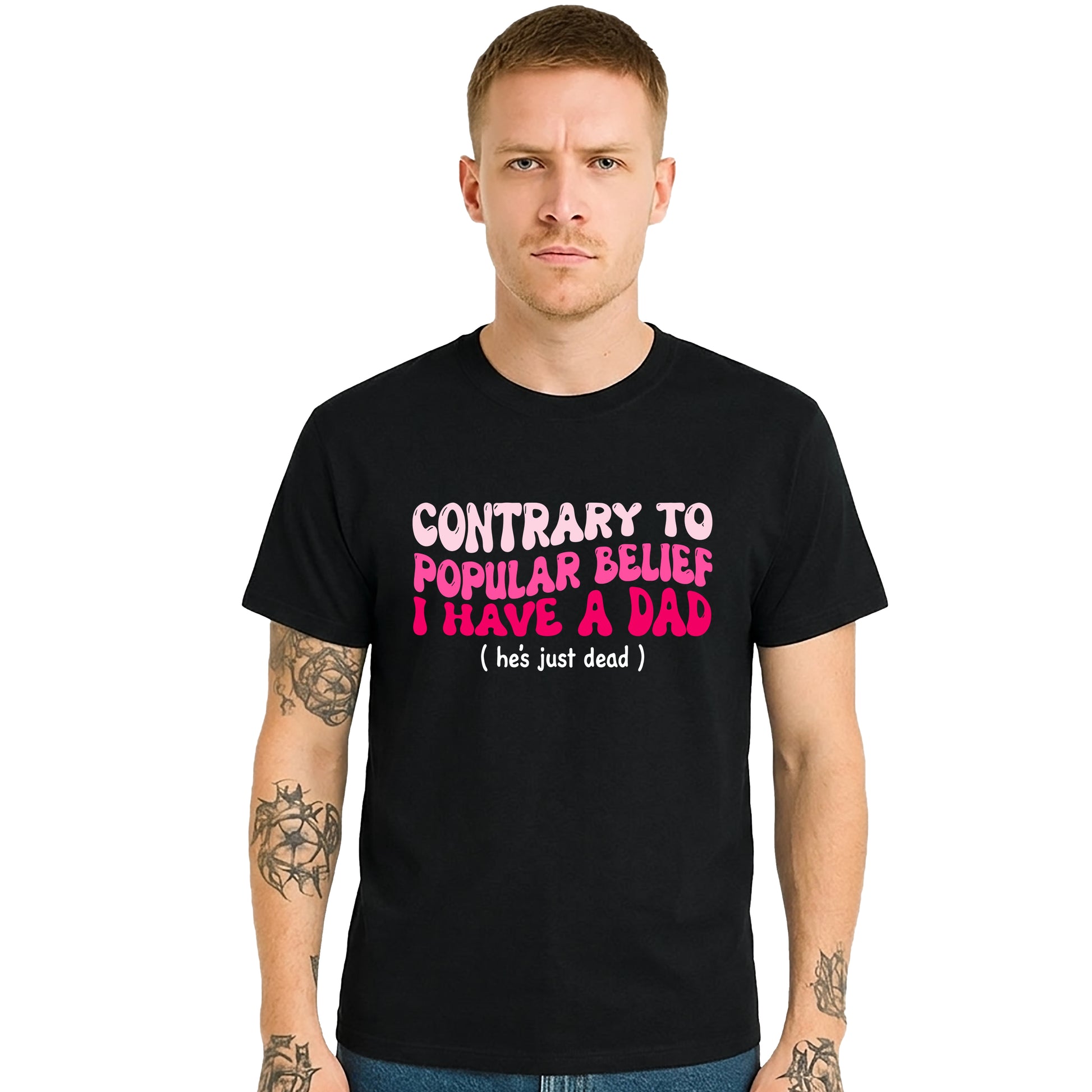 Contary To Poplar Belief | T-Shirt For Men's Contary To Poplar Belief | T-Shirt For Men's