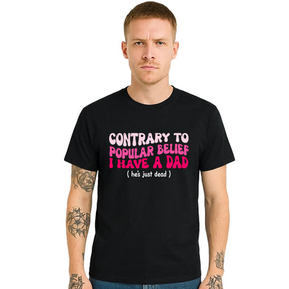Contary To Poplar Belief | T-Shirt For Men's Contary To Poplar Belief | T-Shirt For Men's