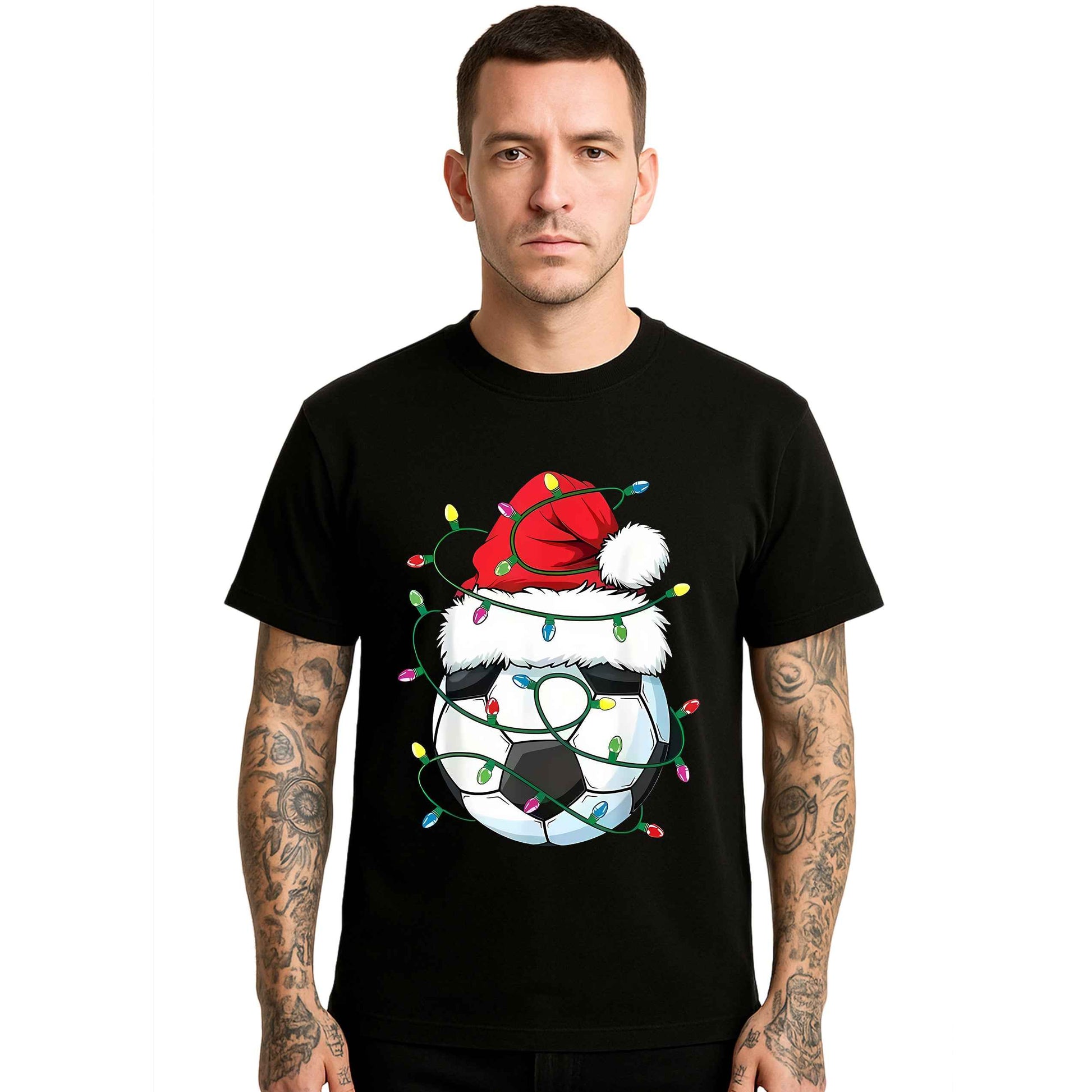Santa Soccer Design | T-Shirt For Men's