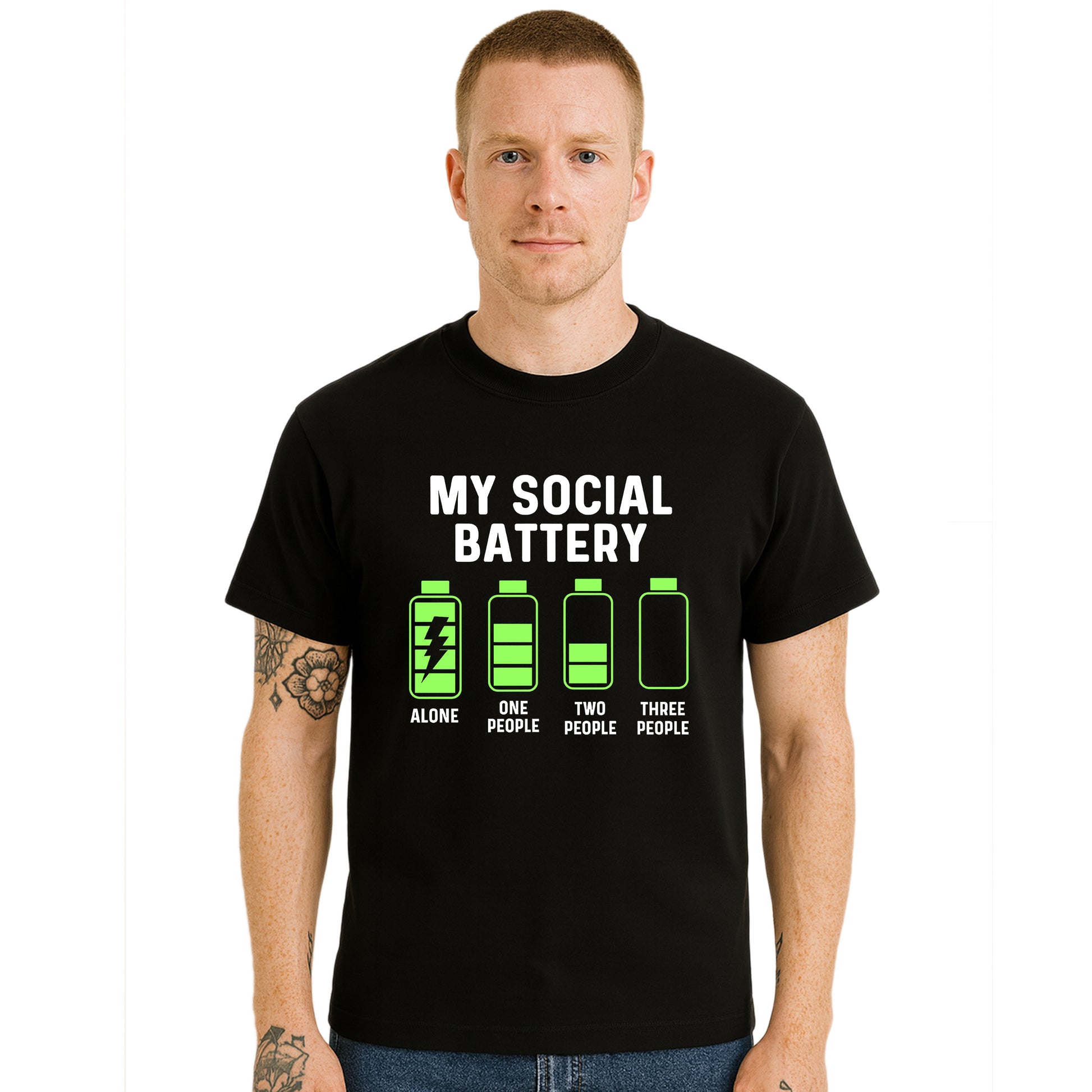 My Social Battery Alone | T-Shirt For Men's My Social Battery Alone | T-Shirt For Men's