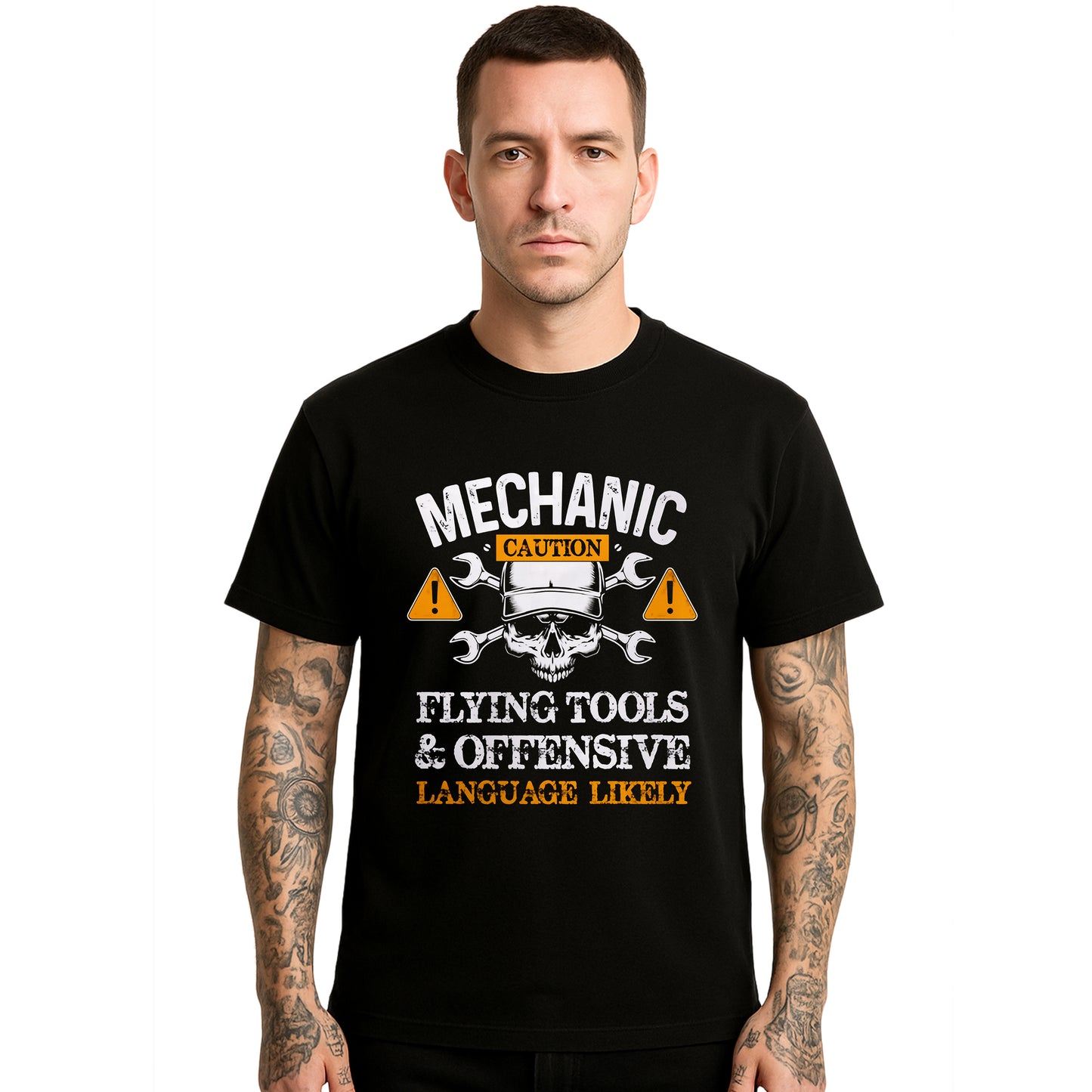 Mechanic Caution  Flying | T-Shirt For Men's