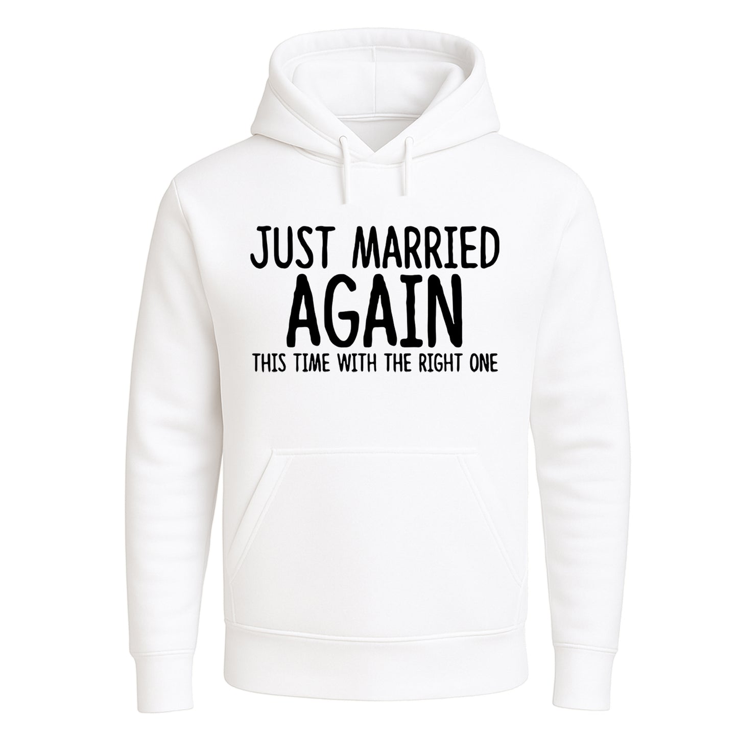Just Married Again | Hoody For Men's WHITE HOODY Just Married Again | Hoody For Men's